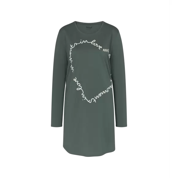 Triumph - Nightdress Lang Ærme, Smoky Green