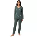 Triumph - Pyjamas Lang Ærme, Smoky Green
