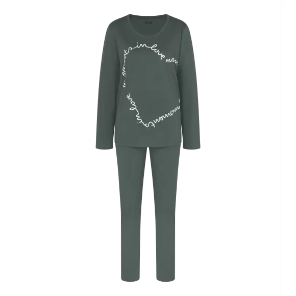 Triumph - Pyjamas Lang Ærme, Smoky Green