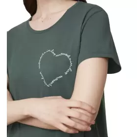 Nightdress kort Ærme, Smoky Green