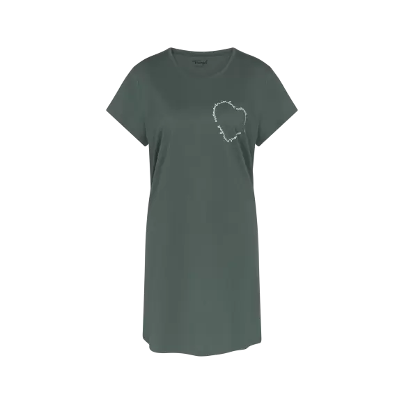 Triumph - Nightdress kort Ærme, Smoky Green