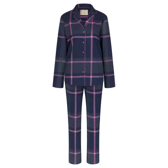 Triumph - Boyfriend Pyjamas Check, Blue Dark Combination