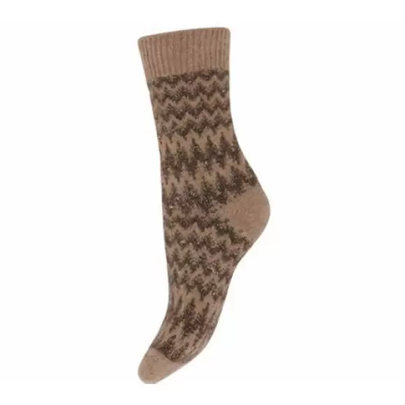 Decoy - Cosy Sock Glitter Mohair, Brun