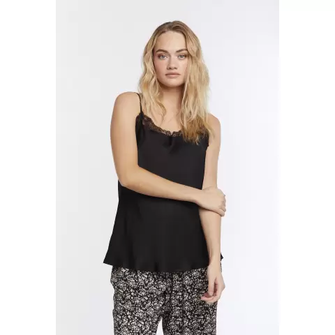 Iris Chemise Top Blonde, Sort