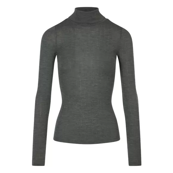 Chantelle - Rullekrave Uld/Silke, Slate Grey