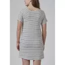 Skiny  - Natkjole Kort Ærme M&M, Ivory Stripe