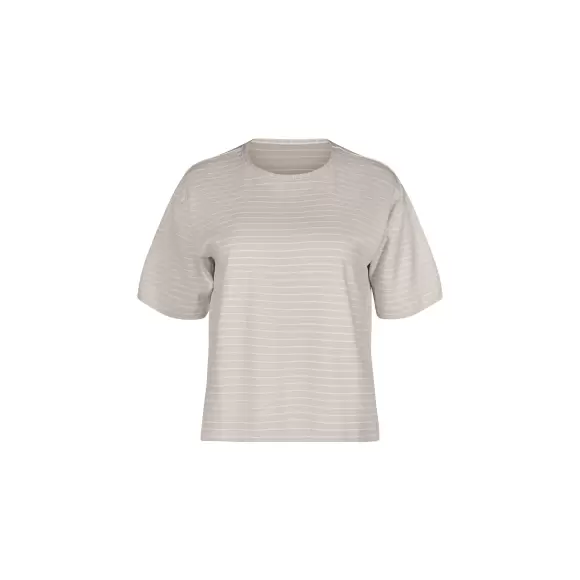 Skiny  - Every Night Shirt, Silvergrey Stripes