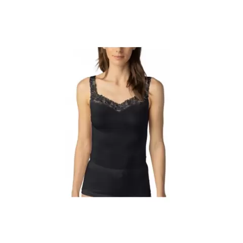 Blonde Top Bred Strop, Sort Blonde Top Bred Strop, Sort