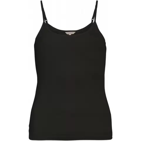 Strikket Silke, Smal Strop, Black Strikket Silke, Smal Strop, Black