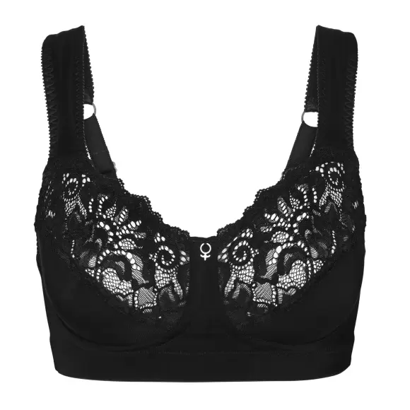 Abecita - Support Soft Bra, Black