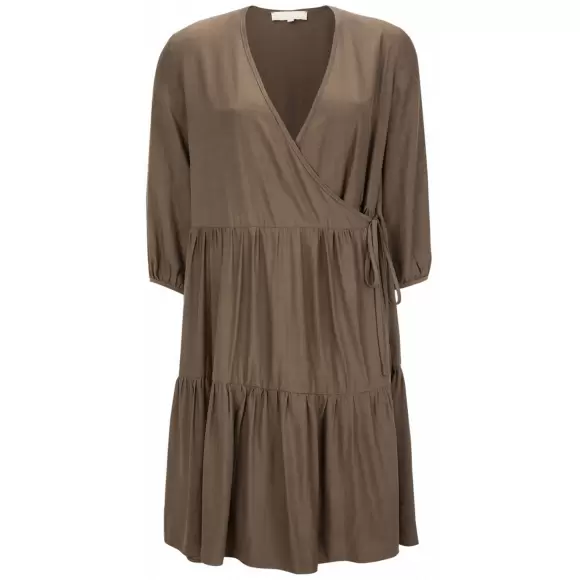 Soft Rebels - Stella 3 Kvart Ærme Dress, Partridge