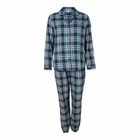 Cotton Flannel Pyjamas, Petrol Checks