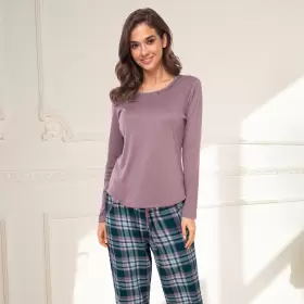 Cotton Flannel Pyjamas, Winter Rose