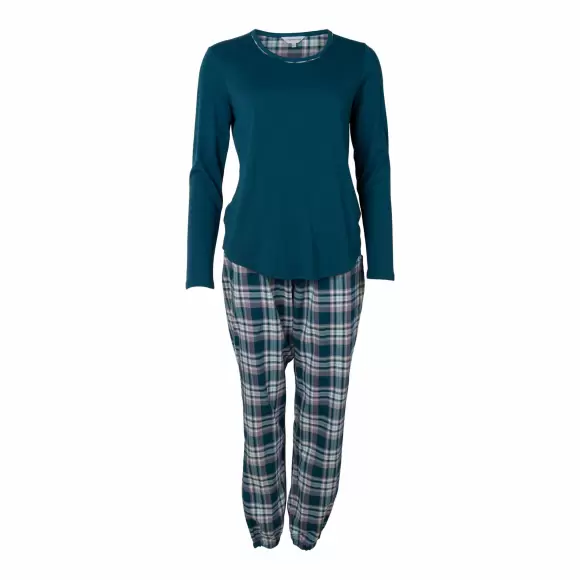 Wiki - Cotton Flannel Pyjamas, Dark Petrol