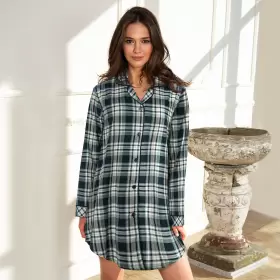 Cotton Flannel Natskjorte, Forrest Checks