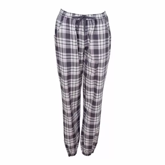 Wiki - Cotton Flannel Natbukser, Graphite Checks