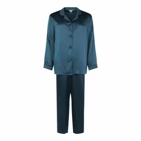 Pure Silk Pyjamas, Dark Petrol