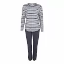Lady Avenue - Bamboo Pyjamas Lang Ærme, Graphite Stripe Lady Avenue - Bamboo Pyjamas Lang Ærme, Graphite Stripe