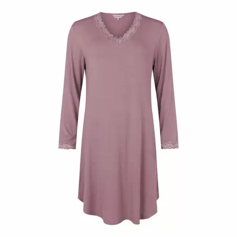 Bamboo Natkjole Lang Ærme, Winter Rose