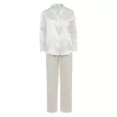 Lady Avenue - Satin Pyjamas, Off White