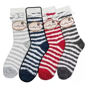 Relax Cuddly Socks, Mørkeblå/Hvid Striber