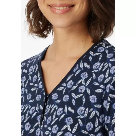 Natkjole Lang Ærme, Night Blue