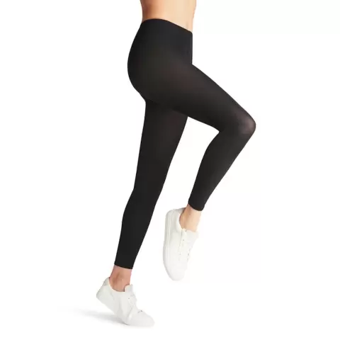 Cotton Touch Leggings, Sort