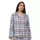 Femilet - Heat Flannel Bluse, Print Carreaux