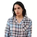 Femilet - Heat Flannel Bluse, Print Carreaux