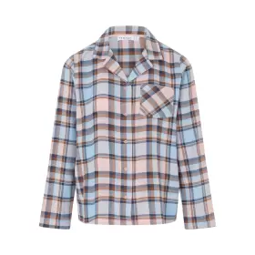 Heat Flannel Bluse, Print Carreaux