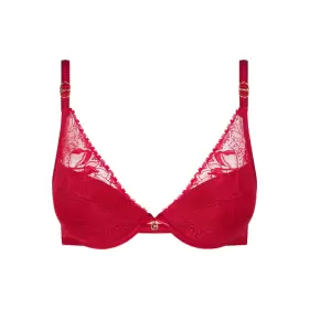 Orchids Push-Up Bra, Passion Red