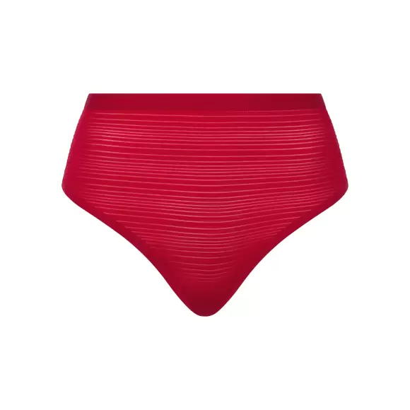 Chantelle - Soft Stretch String Stribet, Passion Red