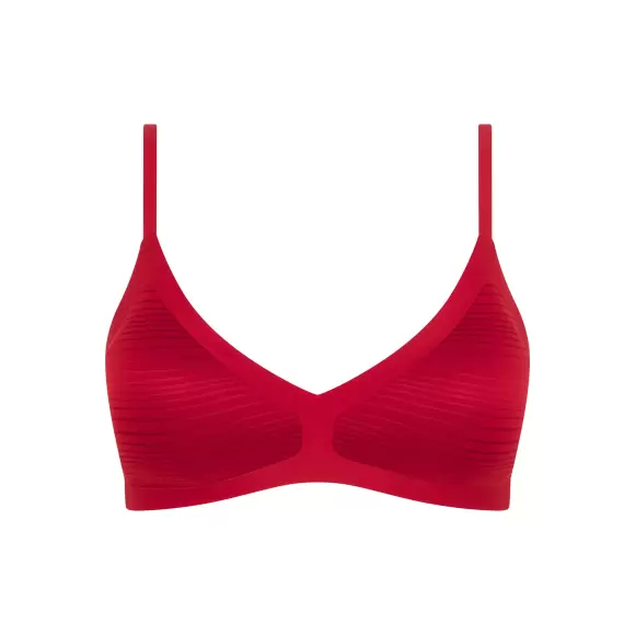 Chantelle - Soft Stretch Top Stribet, Passion Red