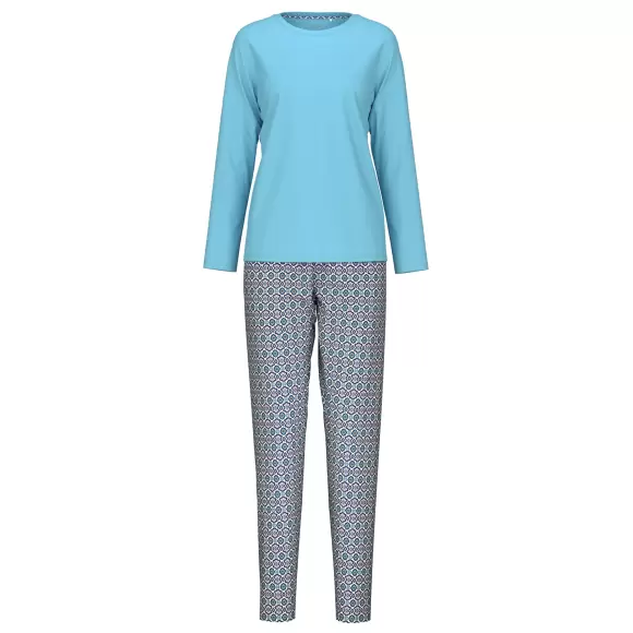 Calida - Pyjamas Lang Ærme, Blue Topaz