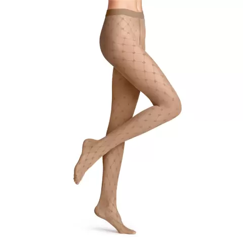Falke Twisted Story Tights, Powder