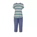 Wiki - Bamboo Pyjamas Kort Ærme, Blue-Lilac Aquarel