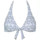 Missya - Monte Carlo Bikini Top, Blue/White