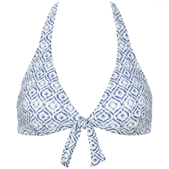 Missya - Monte Carlo Bikini Top, Blue/White