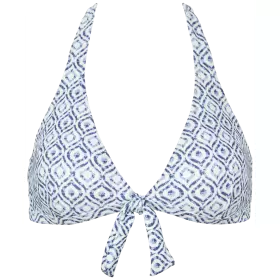 Monte Carlo Bikini Top, Blue/White