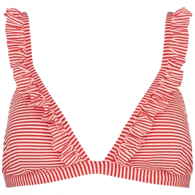 Santorini Bikini Top, Summer Red