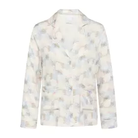 Josephine Natskjorte Bluse, Chalk AOP