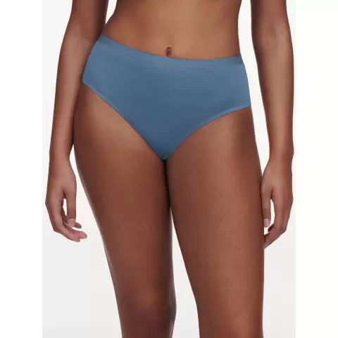 Soft Stretch String Stribet, Jeans Blue