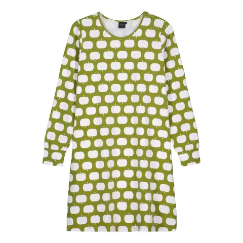 Omppu Natkjole Lang Ærme, Green