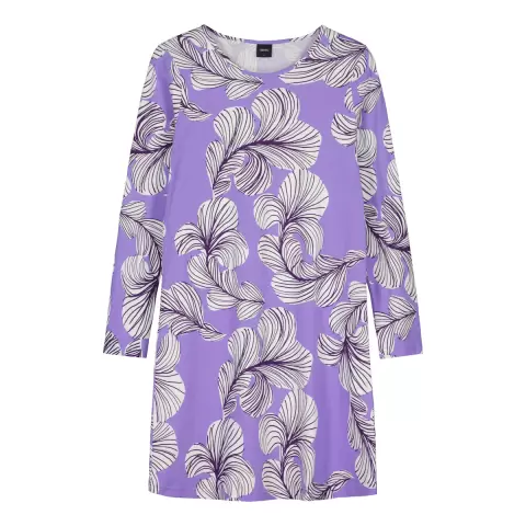 Sulka Natkjole Lang Ærme, Purple