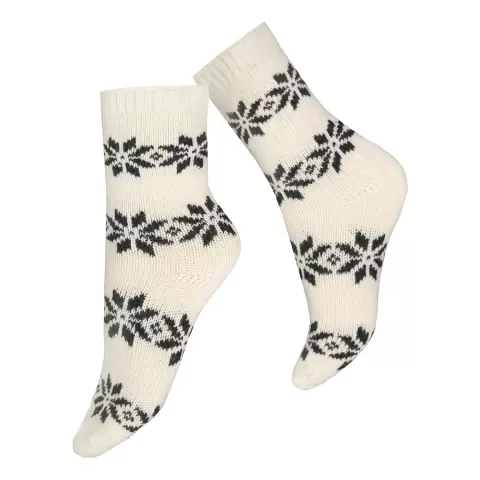 Davina Uldstrømpe, Off-White