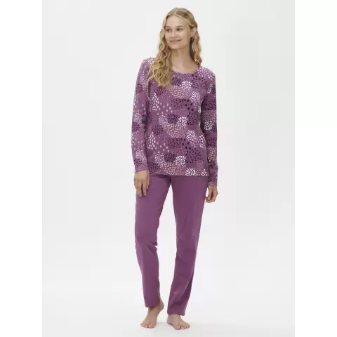 Dam Pyjamas Lang Ærme Tuike, Lilla
