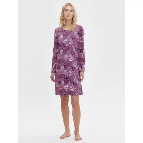 Dam Big Shirt Lang Ærme Tuike, Lilla