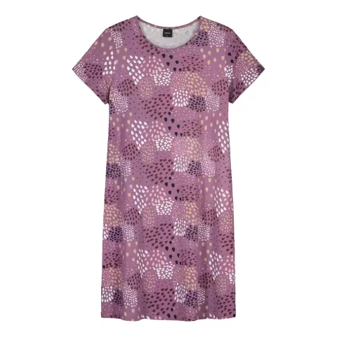 Dam Big Shirt Kort Ærme Tuike, Lilla