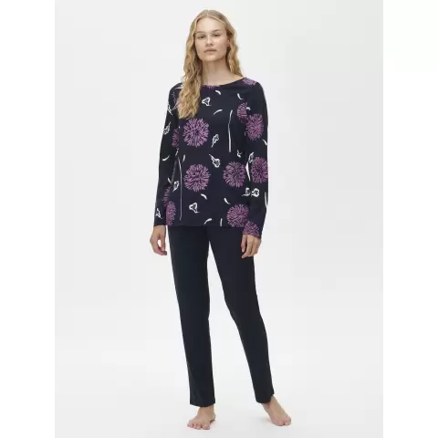 Dam Pyjamas Krysanteemi, Mørkeblå