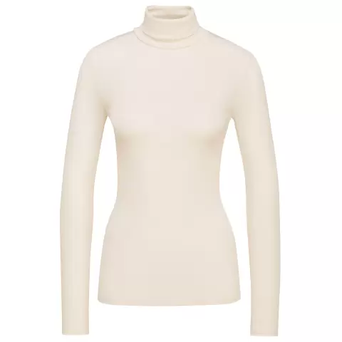 True Confidence Uld/Silke Rullekrave, Råhvid